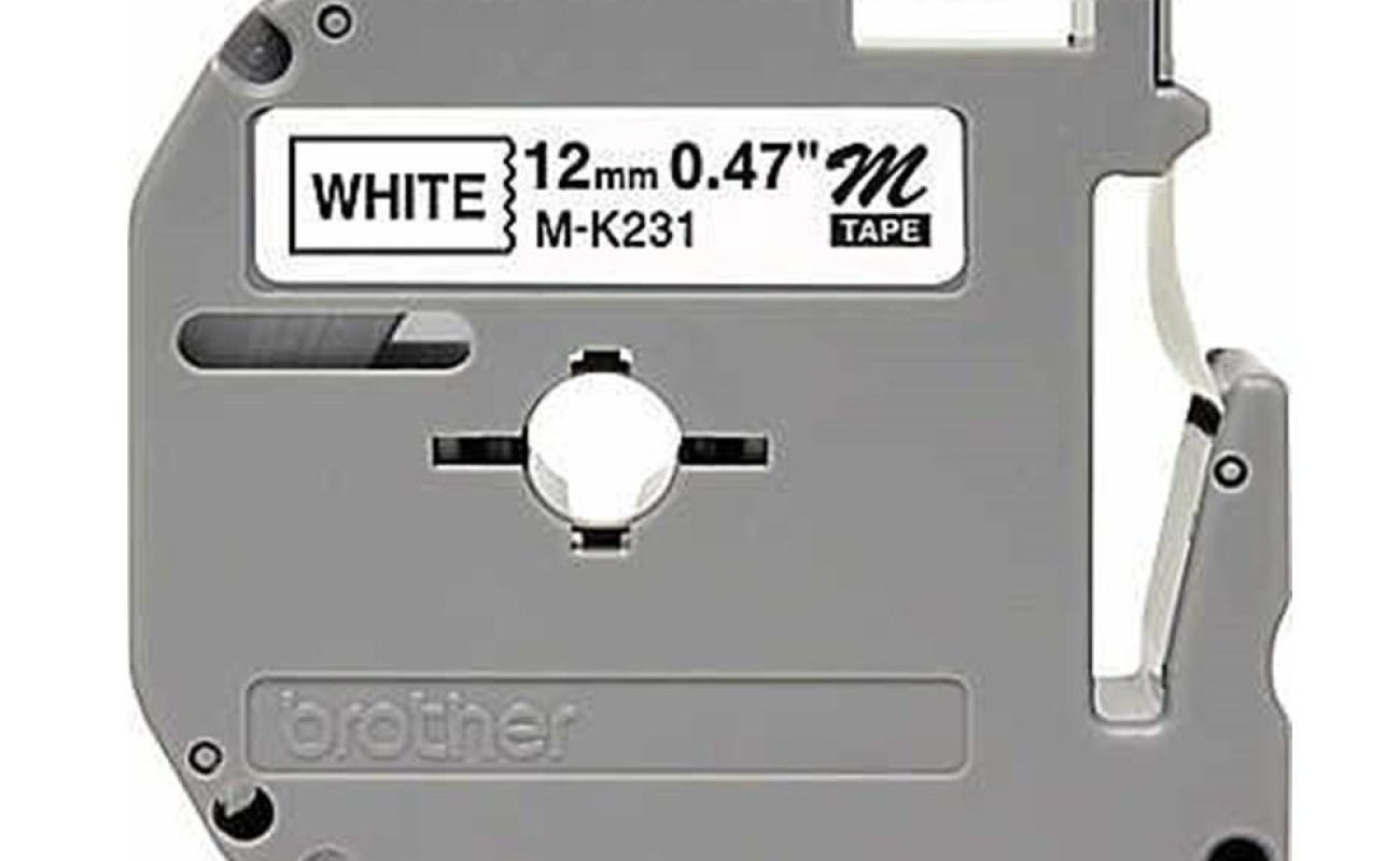 Brother M-K231 / MK231 Compatible Tape 12mm Black on White