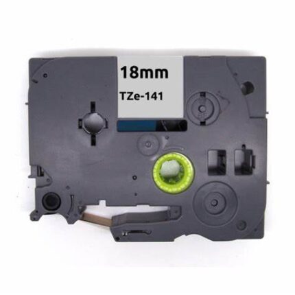 Compatible Tze141 black text on clear 12mm - 8 metres