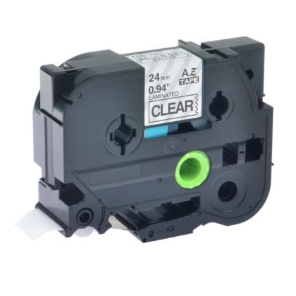 Compatible Tze151 ste151 black on clear 24mm - 8 metres