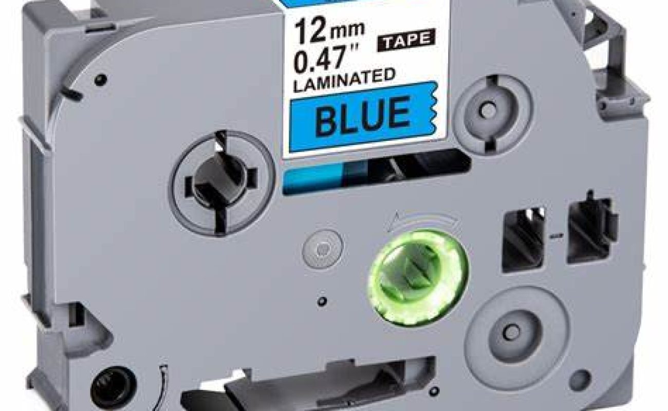 Brother TZe-531 12mm Black on Blue Tape - 8 metres