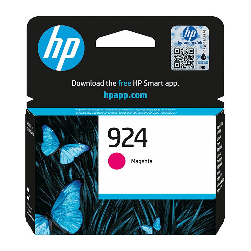 HP 924 Magenta Ink Cartridge Genuine Original 4K0U4NA HP 924 Magenta Ink Cartridge Genuine Original 4K0U4NA