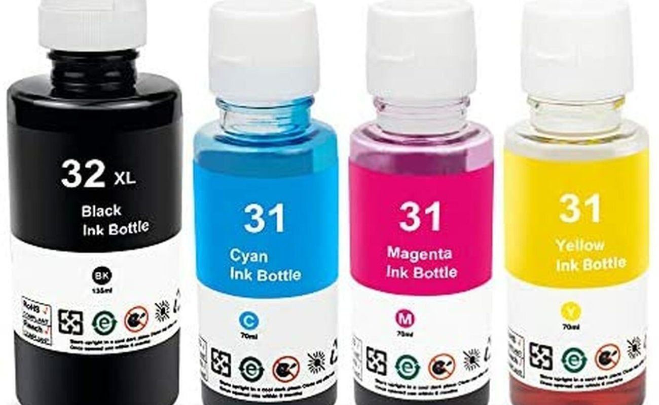 HP 31 CYM HP32 Black SmartTank Ink Bottles
