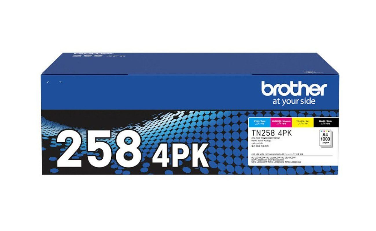 Genuine Brother TN258 Toner Combo Value Pack
