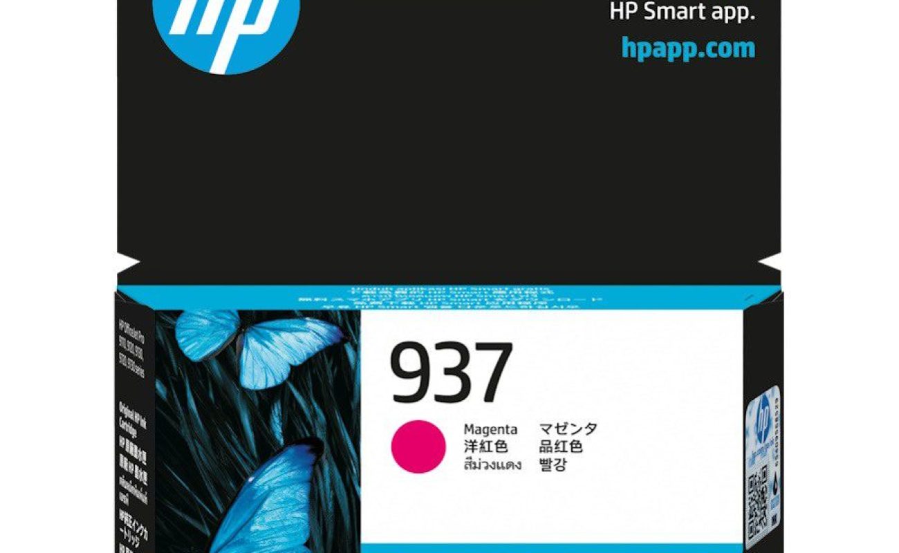 Genuine HP 937 Magenta Ink Cartridge 4S6W3NA