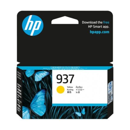 Genuine HP 937 Yellow Ink Cartridge 4S6W4NA