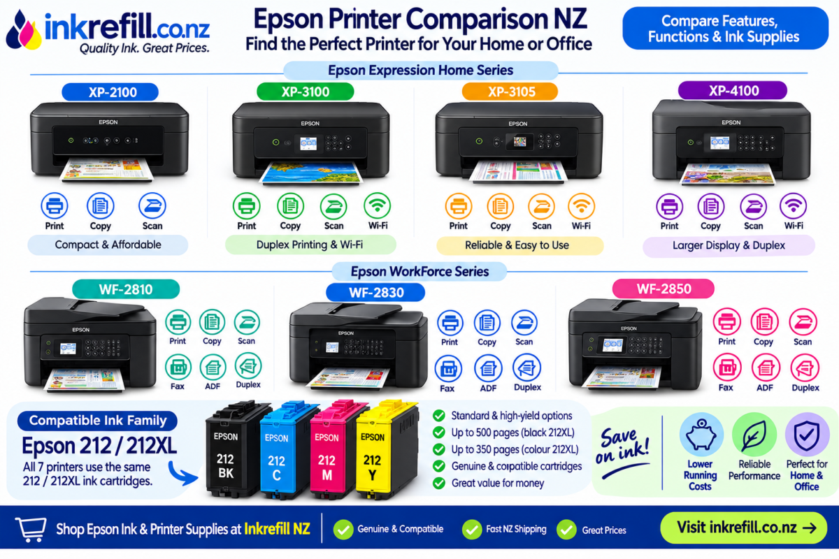 Epson Printer Comparison NZ XP-2100